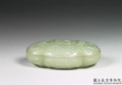 图片[2]-Jade box in the shape of chinese crabapple, India-China Archive